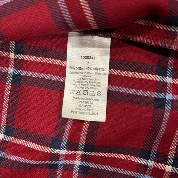 Boys zip up flannel NWOT - Picture 5 of 5